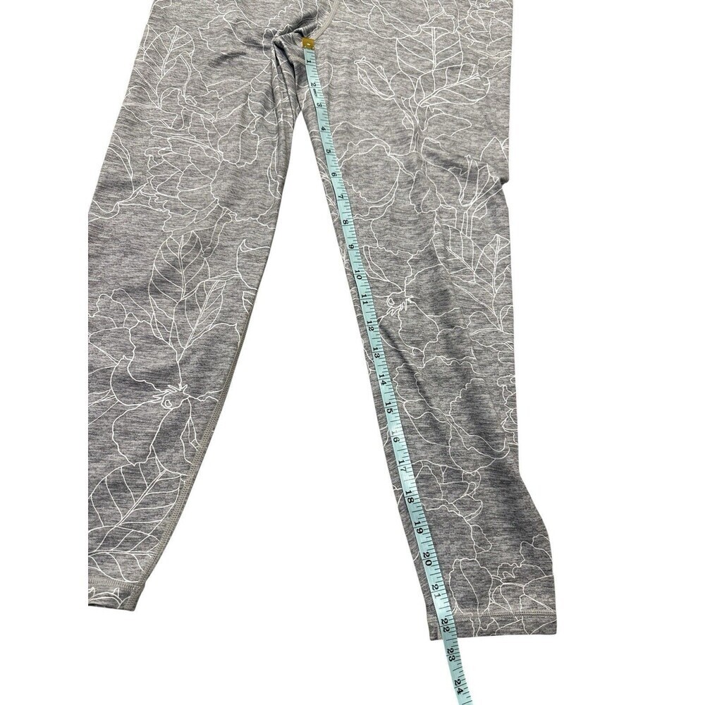 GapFit Eclipse Gray Floral Print High Rise Leggings Women’s Size M - Picture 7 of 7